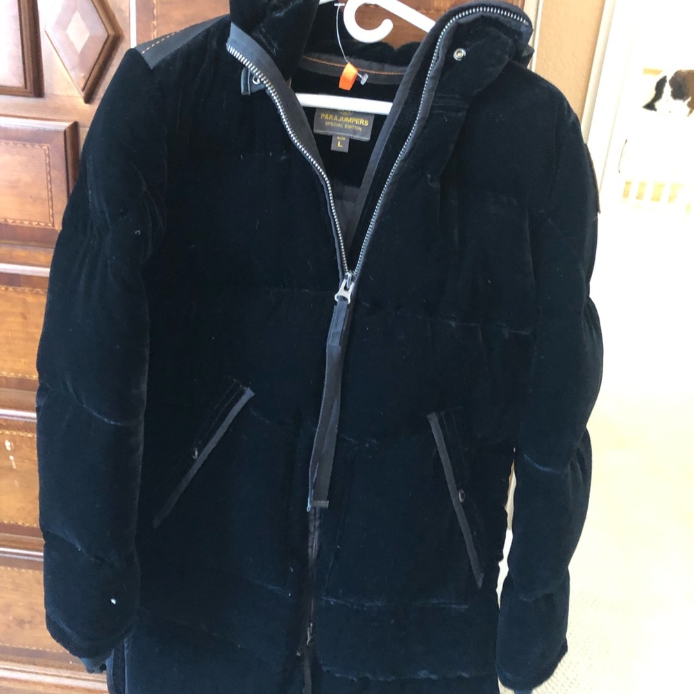 Parajunpers velvet down coat